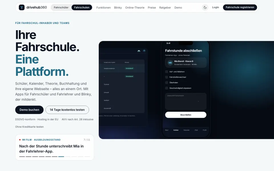 Website von drivehub360