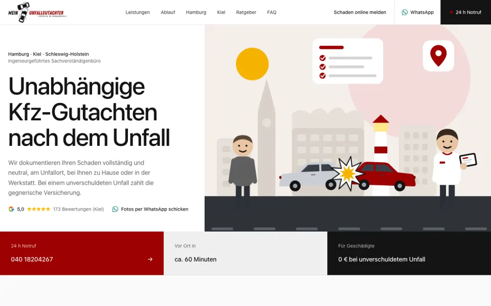 Startseite von Mein Unfallgutachter
